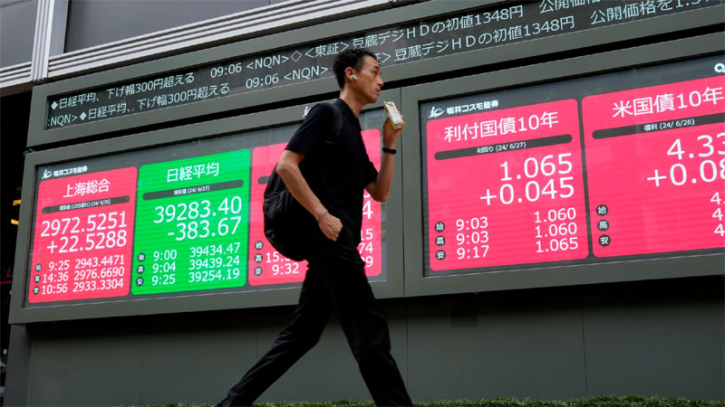 Asian stocks slip, rattled by South Korean political unrest