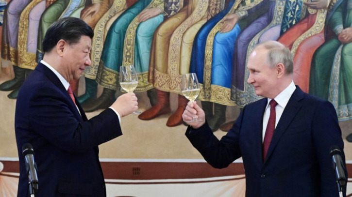 Russia tightens ties with China as West offers $16bn lifeline to Kyiv